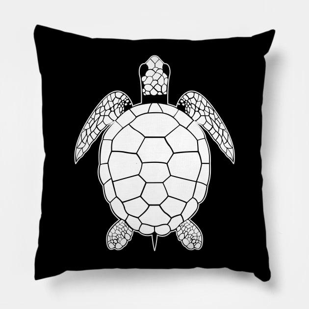 sea turtle Pillow by ElectricPeacock