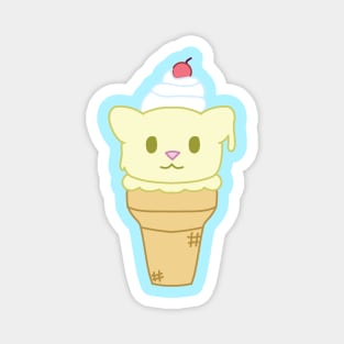 Ice cream cat vanilla Magnet