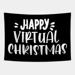 happy virtual christmas Tapestry