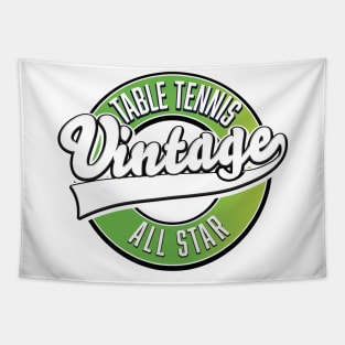 Table Tennis Vintage All Star logo Tapestry