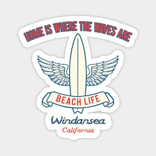 Windansea surf slogan Magnet