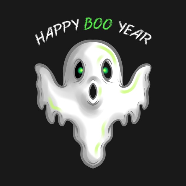 Ghost or Spirit Wishing A Happy Boo New Year by SinBle