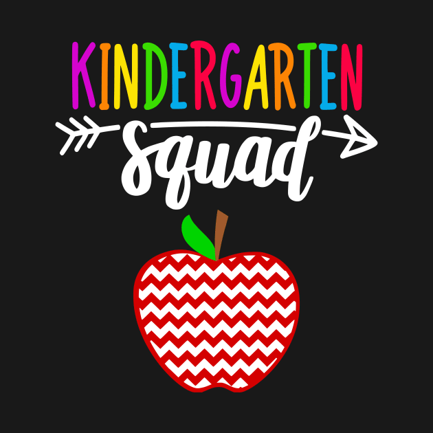 Cute Team Kindergarten Squad Teacher Back To School Gift by Ramadangonim