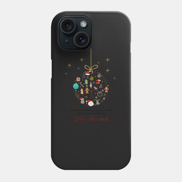 Corporate Postcard Christmas Ornament Phone Case by Miladrawcolors