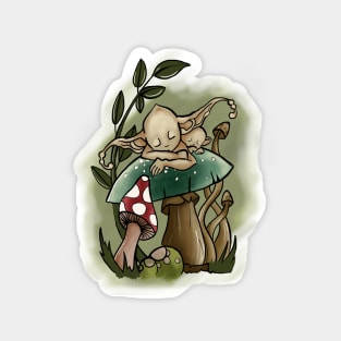 Fairy on a mushroom Magnet