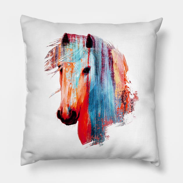 Beautiful Horse Pillow by KsuAnn