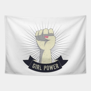 girl's fist symbol Tapestry