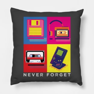 mixtape floppy disk never forget shirt Funny Never Forget 80s 90s shirt pop art Pillow