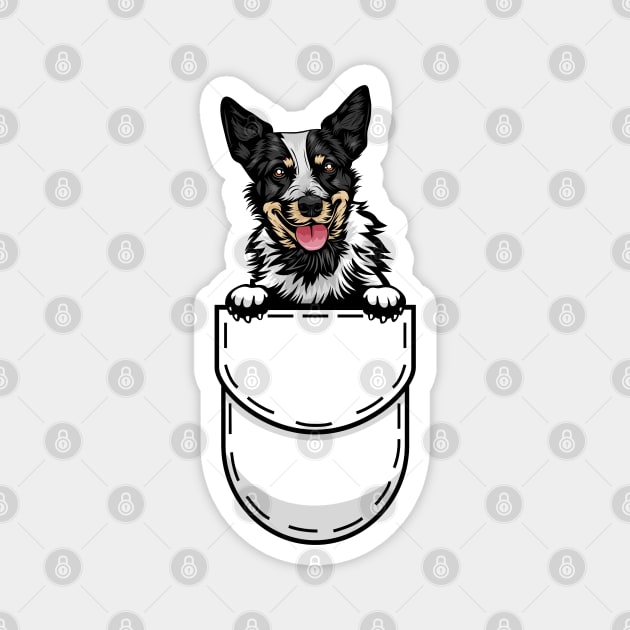 Funny Australian Cattle Dog Pocket Magnet by Pet My Dog