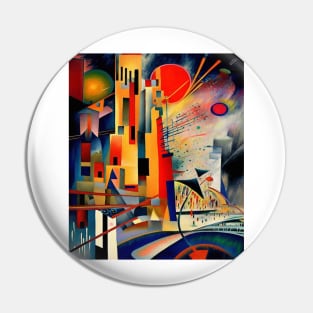 Kandinsky Style - New York City Pin