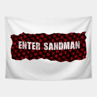 Enter Sandman Ripped Flannel Tapestry