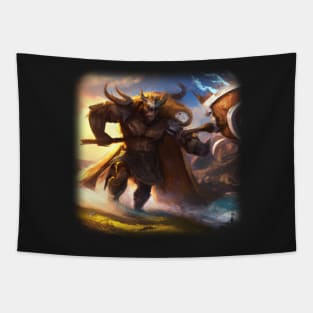 Viking god going to war Tapestry