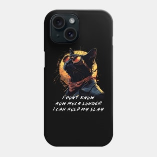 Slaying cat Phone Case