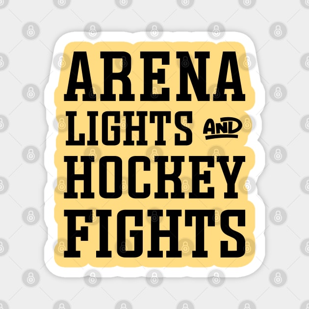 Arena Lights Hockey Fights Hockey Mom Cute Funny Magnet by GlimmerDesigns