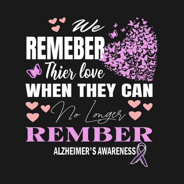 Alzheimer's Awareness Purple Ribbon Mom Dad Grandpa by AlmaDesigns