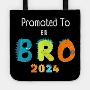 Kids Promoted To Big Brother Est 2024 Dinosaur TRex Boys Tote