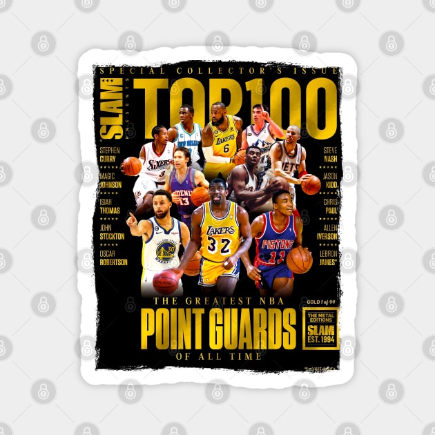 NBA TOP 100 - SLAM Magnet by Buff Geeks Art