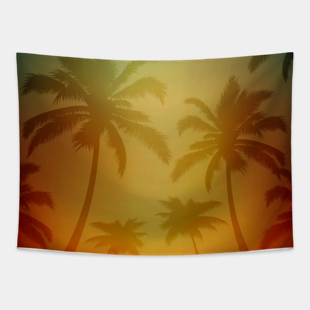 Hawaiian Silhouette Tapestry by Makanahele