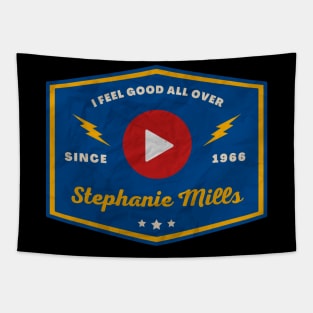 Stephanie Mills // Play Button Tapestry