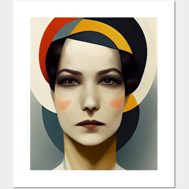 Portrait of a woman inspired by Bauhaus art - Bauhaus Art - Posters and Art  Prints