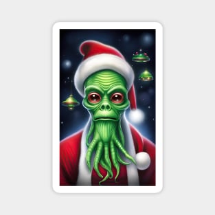 Alien Santa Magnet