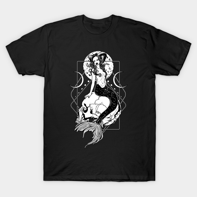 Creepy Mermaid - Mermaid - T-Shirt