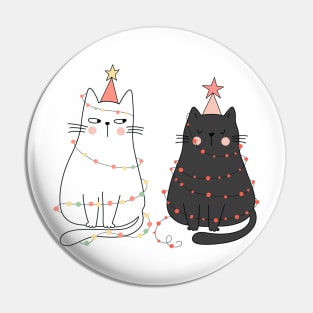 Christmas kitties Pin