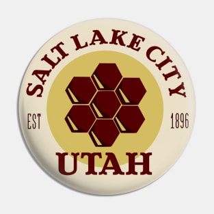 Salt Lake City Utah, Beehive State Pin