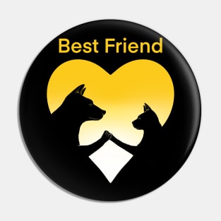 Dog and cat best friend love Pin