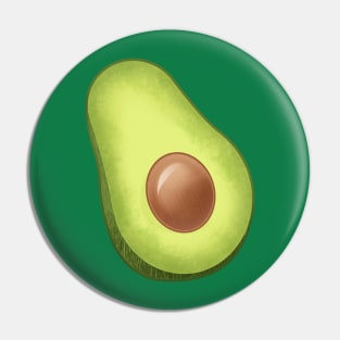 Half Avocado Pin