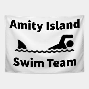 Amity Island Swim Team - black Tapestry