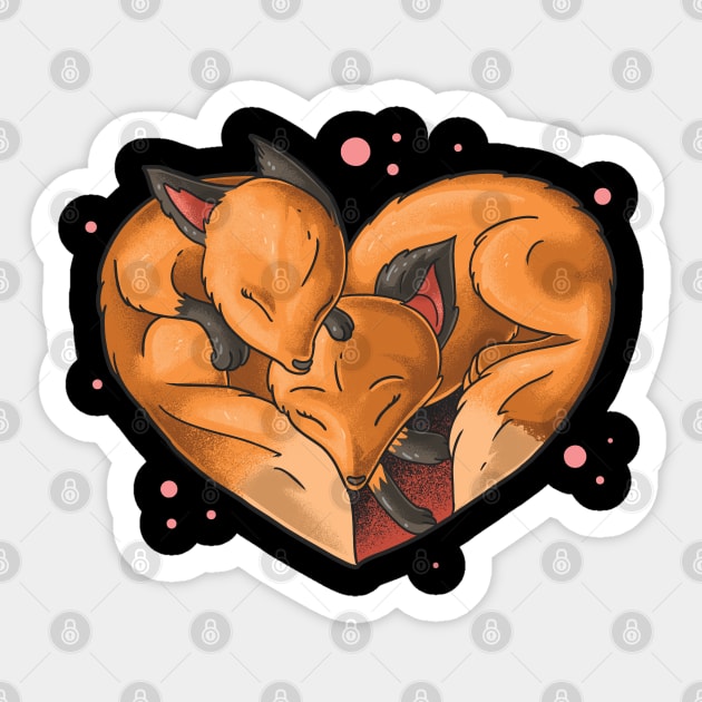 Valentine's Day stickers, Cute Fox stickers, couples png, fox