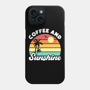 Coffee and Sunshine Vintage Sunset Summer Beach Phone Case