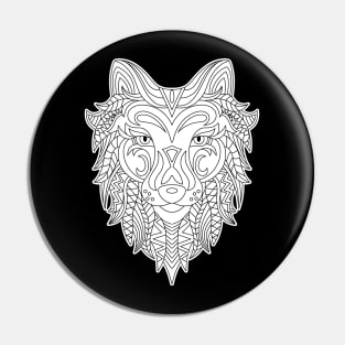 Fox Mandala Pin