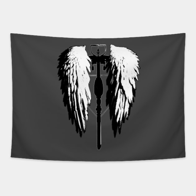 Daryl's wings Tapestry by ElectricMint