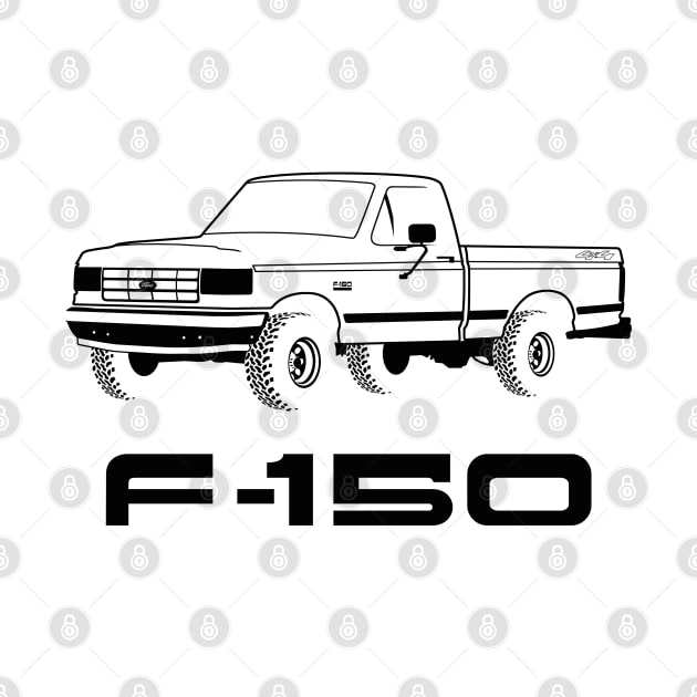 1987-1991 F150 Black Print by The OBS Apparel