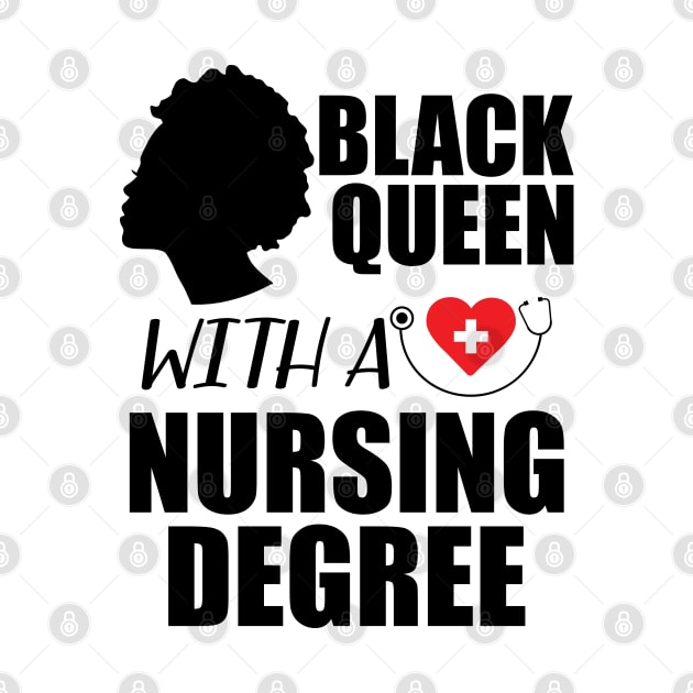 Black Queen with a nurse degree by KC Happy Shop