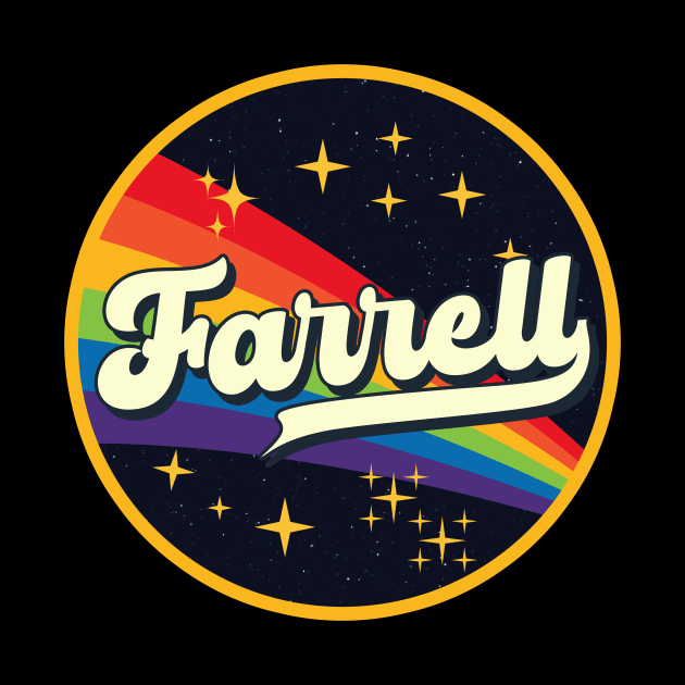 Farrell // Rainbow In Space Vintage Style by LMW Art