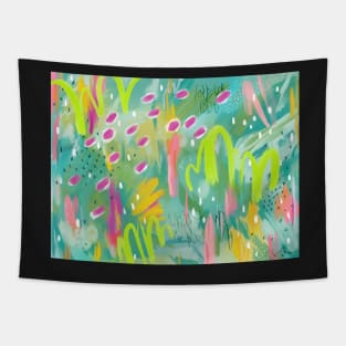 “Everything is Wonderful” - a Brightly Colored Abstract Tapestry