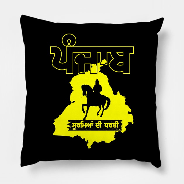 PUNJAB HEROES - PUNJABI SOORME Pillow by PUNJABISTYL