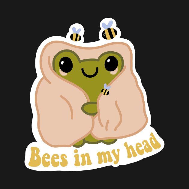 ADHD Frog - bees in my head by tonirainbows