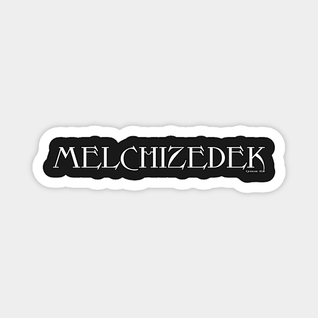 Meshuggah Parody Melchizedek Metal Logo Magnet by thecamphillips