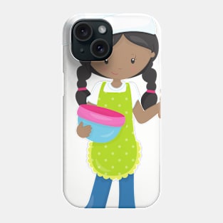 African American Girl, Baking, Baker, Bakery Phone Case