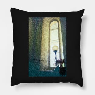 Window to Another Era Pillow