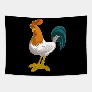 Cartoon Rooster Tapestry