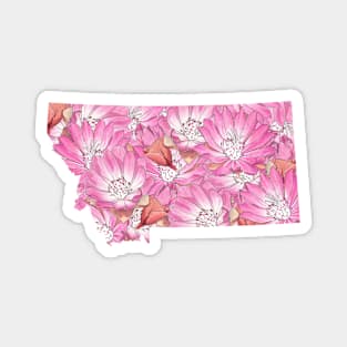 Montana in Flowers Magnet