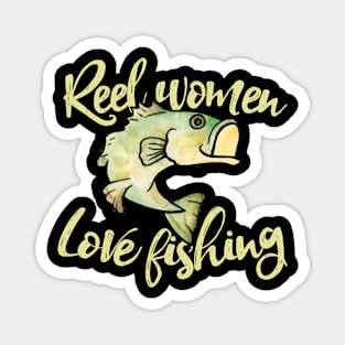 Reel Love Fishing Bass Fishing Angler Magnet