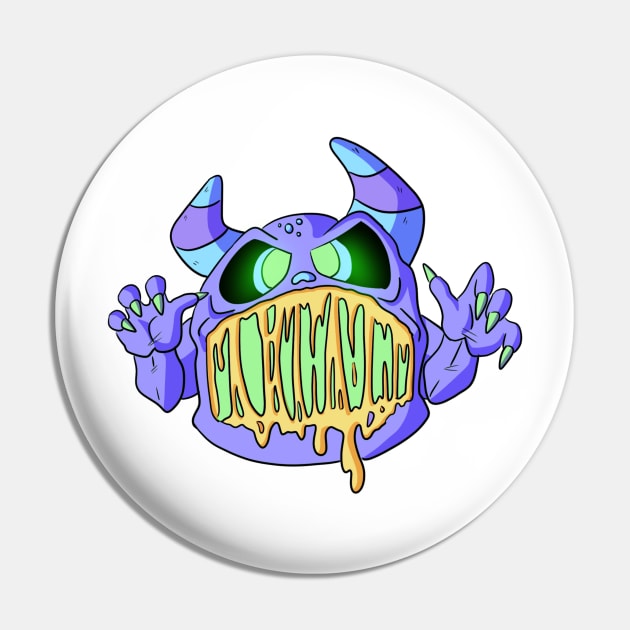 Hold My Cheeseburger Monster Pin by MorenoArtwork