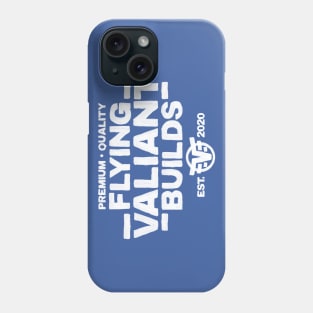 Flying Valiant Builds (Handpainted - White on Blue) Phone Case