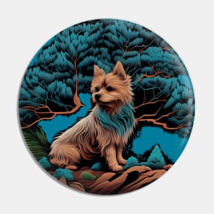 Yorkshire Terrier Mix Art Pin